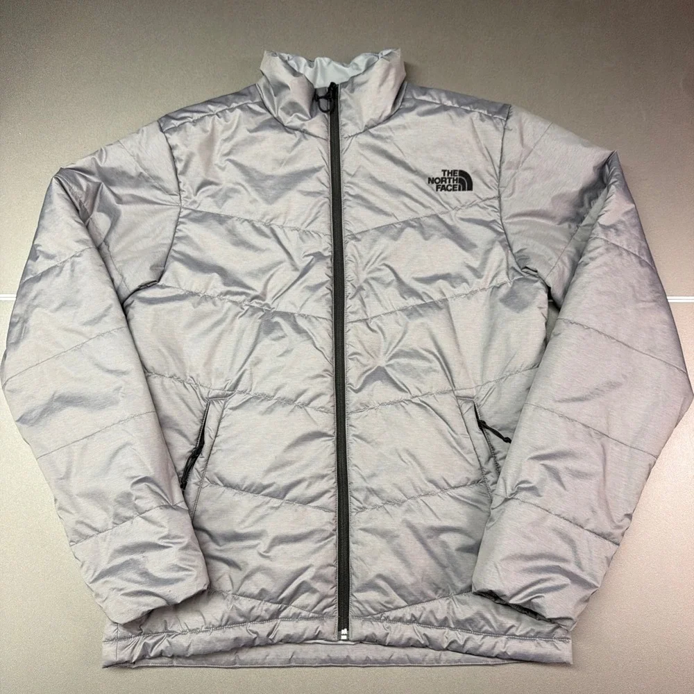 The North Face‎ Jacket Mens Small Gray Full Zip Junction Insulated